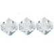 Preciosa MC Bicone 3mm beads Crystal 00030